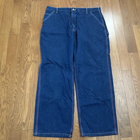 Men's Carhartt Loose Original Dungaree Fit Carpenter Pants B13-DST 40×30 NWT - Picture 3 of 8